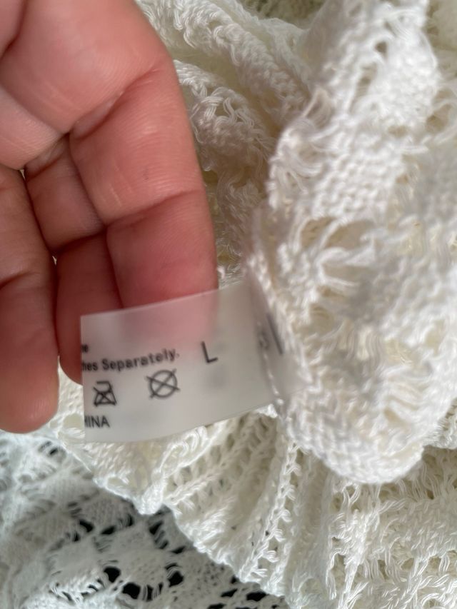 Jersey blanco calado