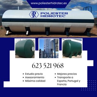 Tanque de Poliéster para almacenar agua