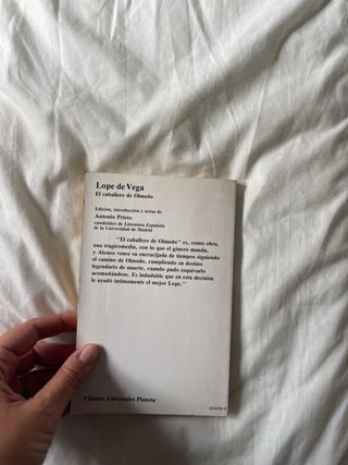 Libro: El caballero de Olmedo, de Lope de Vega