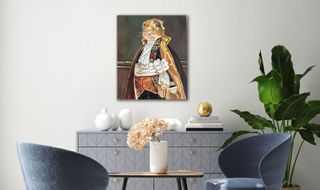 Cuadro pintura al óleo Retrato de Hámster