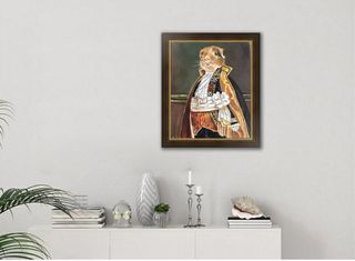 Cuadro pintura al óleo Retrato de Hámster