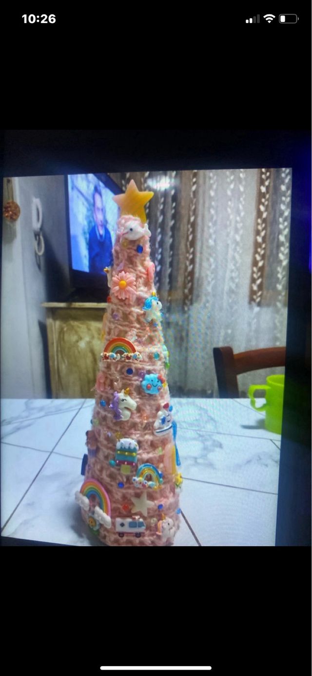 Alberello fatto a uncinetto 