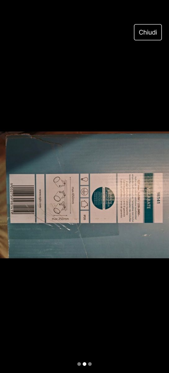 Lampadario Eglo Villabate