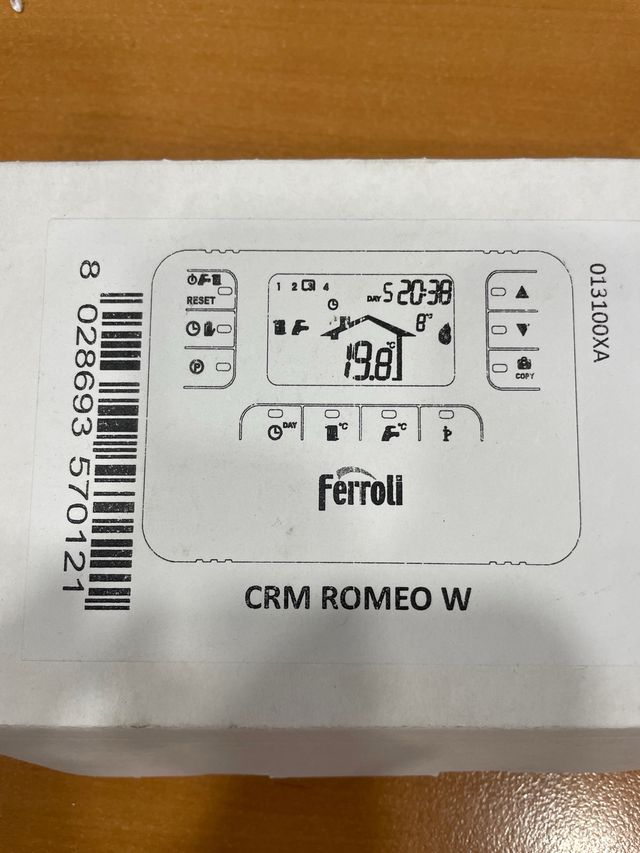 Termostato programador con cable