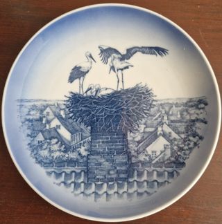 Set di 12 piatti in porcellana Royal Copenhagen