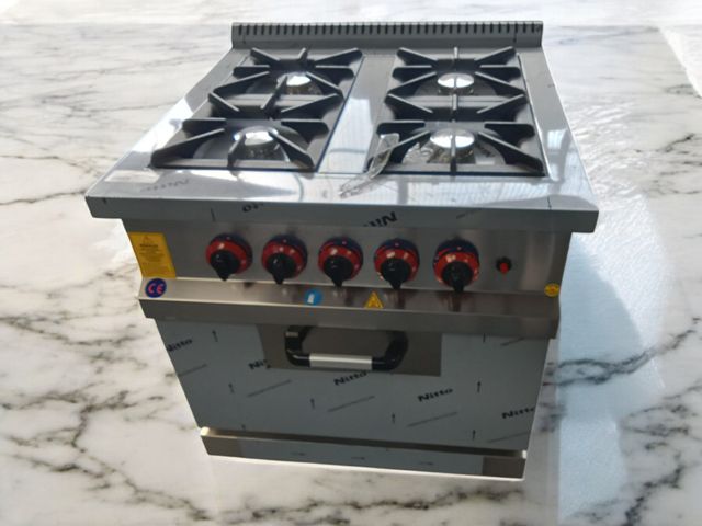 COCINA INDUSTRIAL A GAS CON HORNO