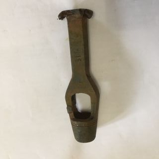 Antica fustella ferro per cuoio martello a battere