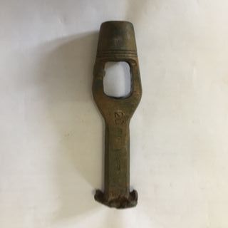 Antica fustella ferro per cuoio martello a battere