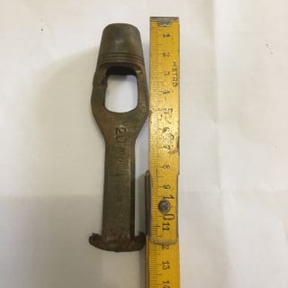 Antica fustella ferro per cuoio martello a battere