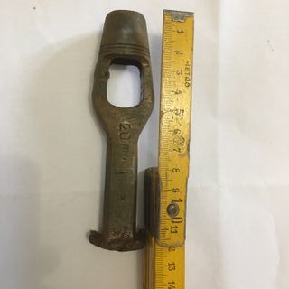 Antica fustella ferro per cuoio martello a battere