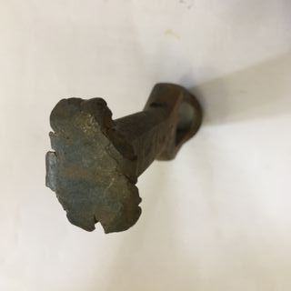 Antica fustella ferro per cuoio martello a battere