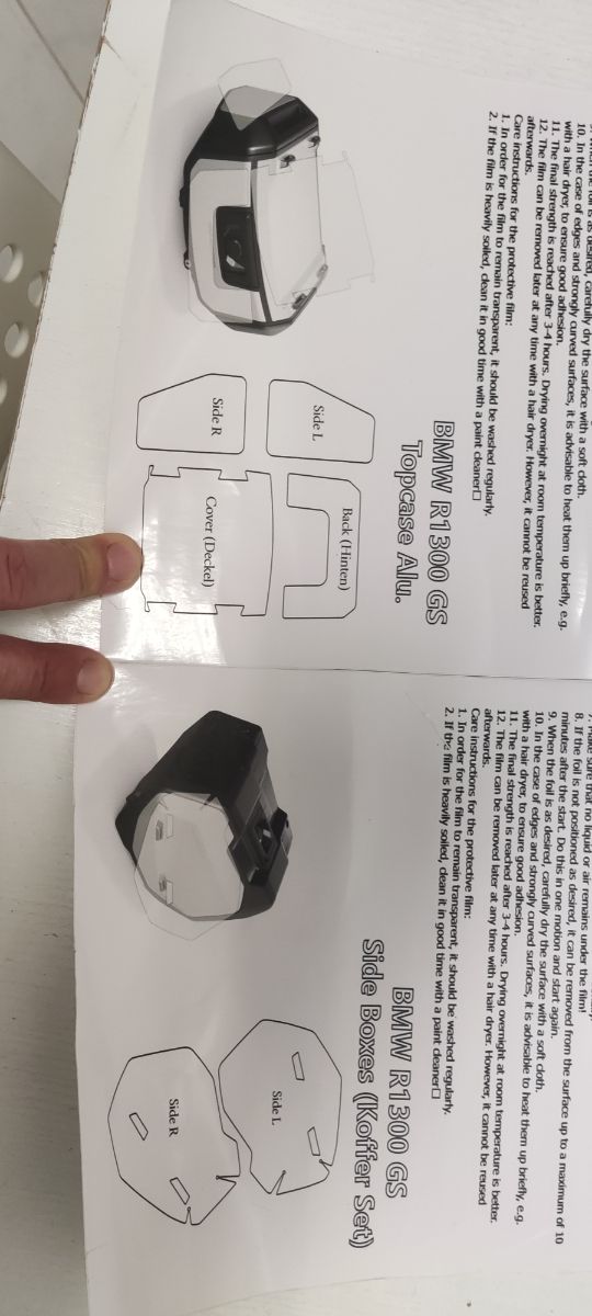 Kit vinyl malas bmw gs1300