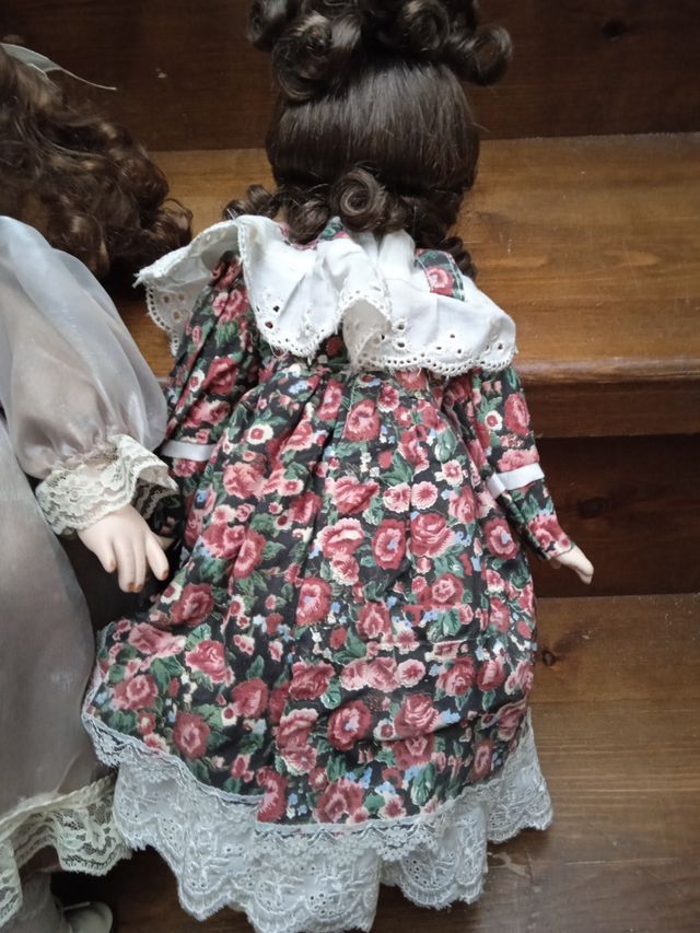 Lote 2 muñecas de porcelana antiguas