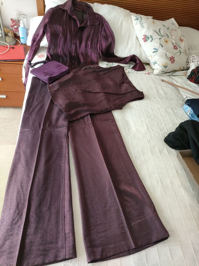 Conjunto de pantalón largo, camisa