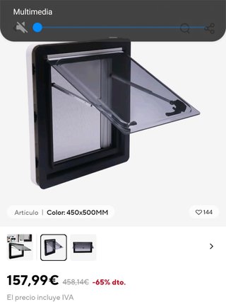 Ventana para camperisar