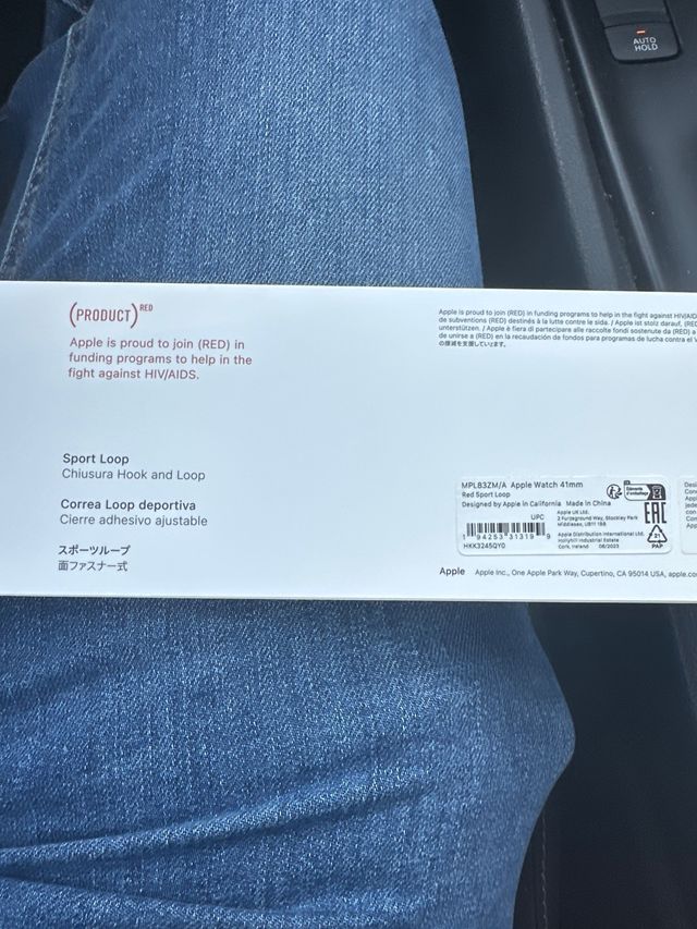 CINTURINO APPLE WATCH RED SPORT LOOP 41mm