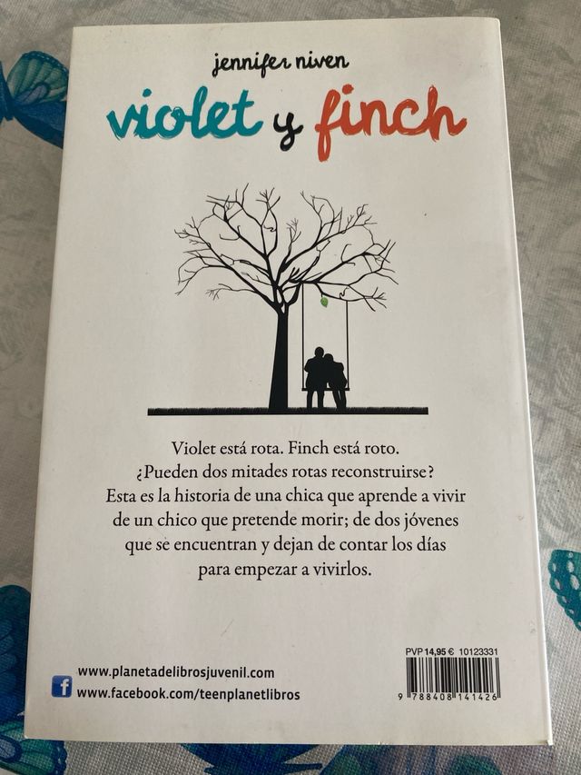 Libro “Violet y Finch” (Spanish Edition)