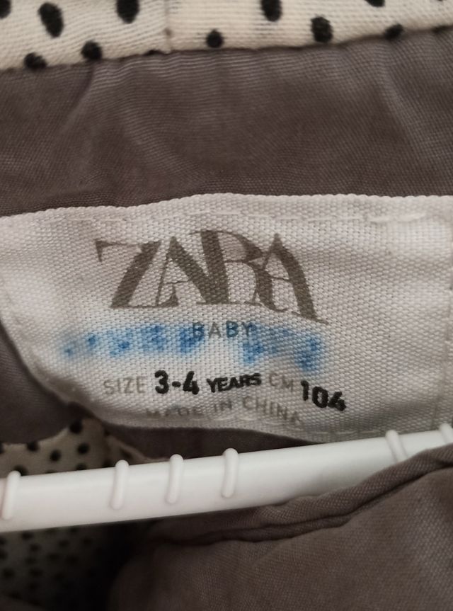 Abrigo color topo ZARA