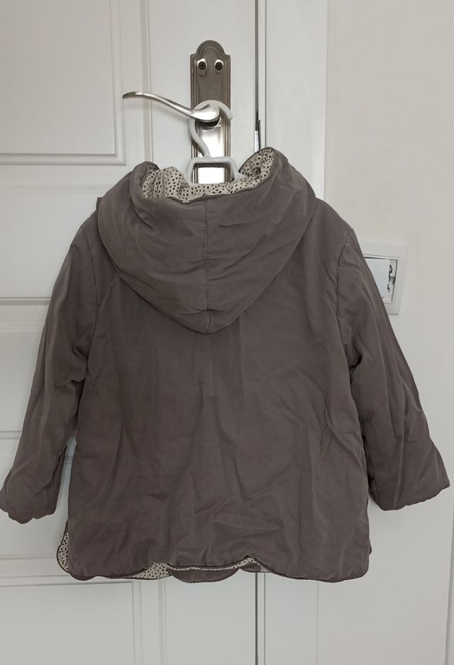 Abrigo color topo ZARA