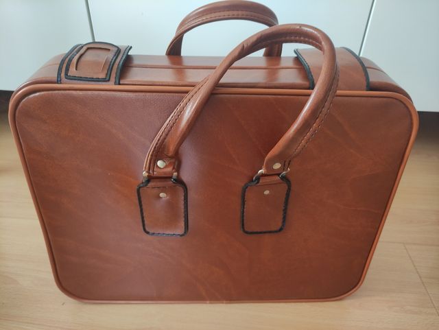 Conjunto de maletas vintage polipiel 