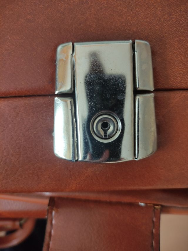 Conjunto de maletas vintage polipiel 