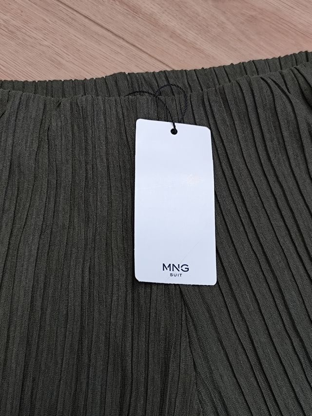 Pantalón ancho verde militar