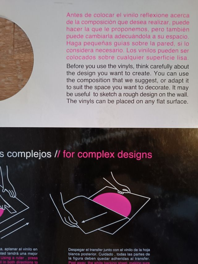 Vinilo decorativo.Diseño: ESFERA