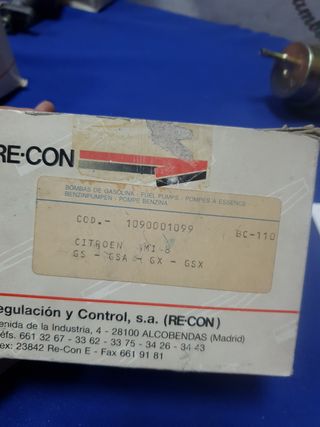 Citroen gs gsx, bomba combustible 
