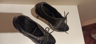 Polacchino nero nr. 38 vera pelle made in Italy