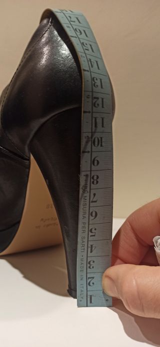 Polacchino nero nr. 38 vera pelle made in Italy