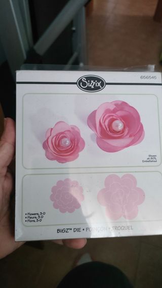 Troquel rosa 3D para maquina Sizzix Big Shot