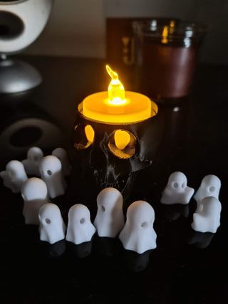 Pack 12 Fantasminhas de Halloween para Decoração