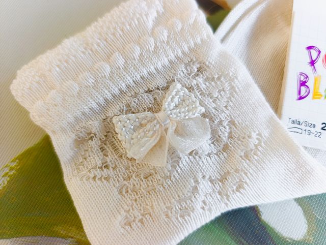 ✨ CALCETINES BEBÉ 2-4 AÑOS NIÑA BODA