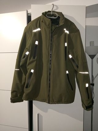 Chaqueta moto hombre