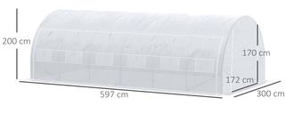 Invernadero enrollable 6x3x2m NUEVO