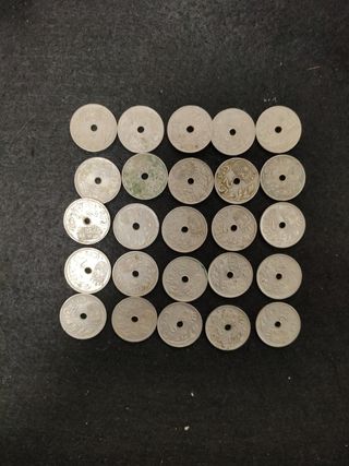 Lote 25 céntimos de peseta 1937