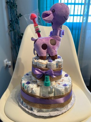 Tarta Pañales Jirafa