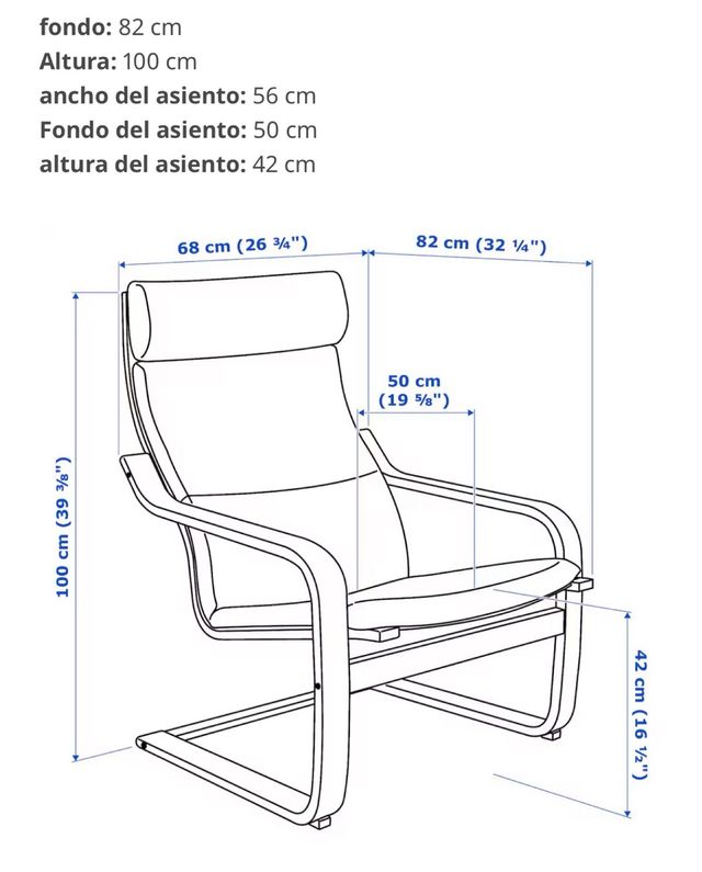 Sillón mecedora piel