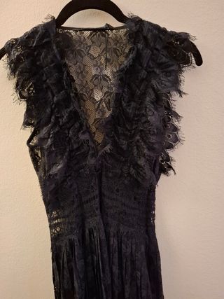 Vestido fiesta transparencias