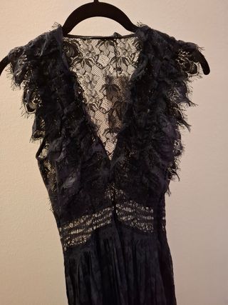 Vestido fiesta transparencias