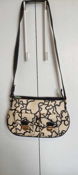 Bolso/bandolera Tous crema