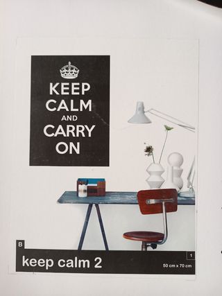 Vinilo decorativo. Diseño: Keep Calm