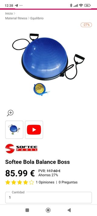 Bosu plataforma  softee, original, no es imitación
