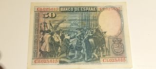 50 pesetas Republica Española 1928