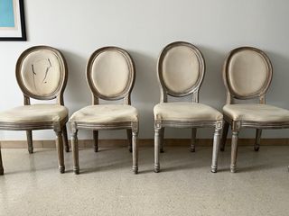 sillas comedor madera color beige