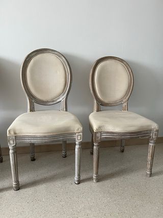 sillas comedor madera color beige