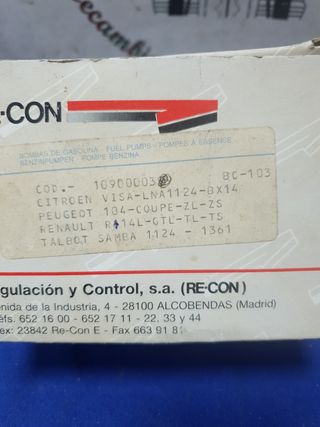 Citroen,Peugeot, Renault,talbot bomba combustible 