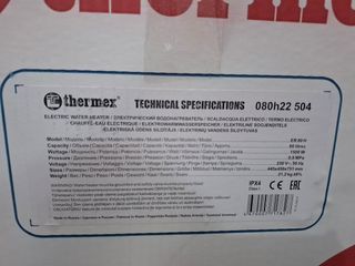 Termo eléctrico horizontal 80l