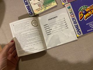 Lote de manuales de juegos game boy color