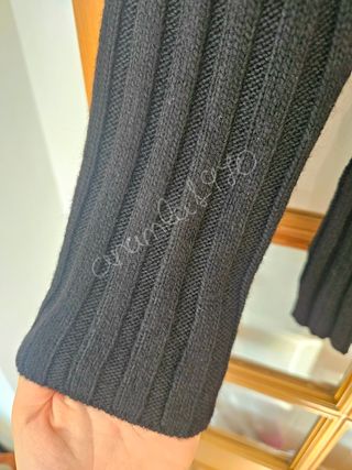 Jersey de punto flecos perlas zara